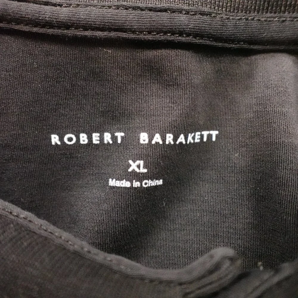 Robert Barakett Batiste LS Polo Men’s XL‎ Black 100% Pima Cotton